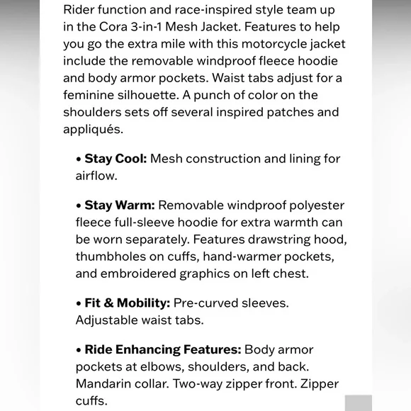 Women’s Harley Davidson 3-in-1 riding jacket - Picture 11 of 11